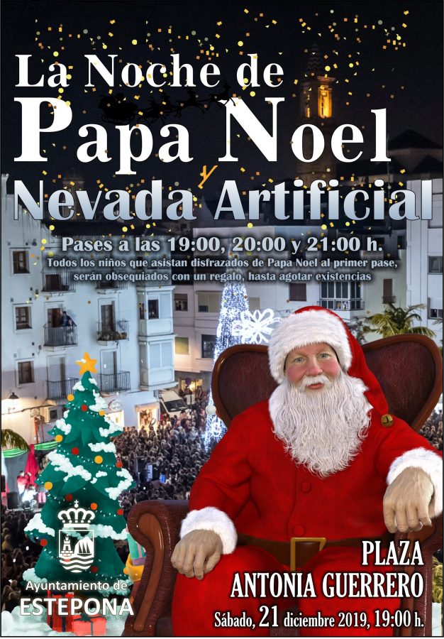 ¡Este sábado nevará en Estepona para recibir a Papá Noel! - 191221 La Noche de Papa Noel ¡Este sábado nevará en Estepona para recibir a Papá Noel! - 191221 La Noche de Papa Noel