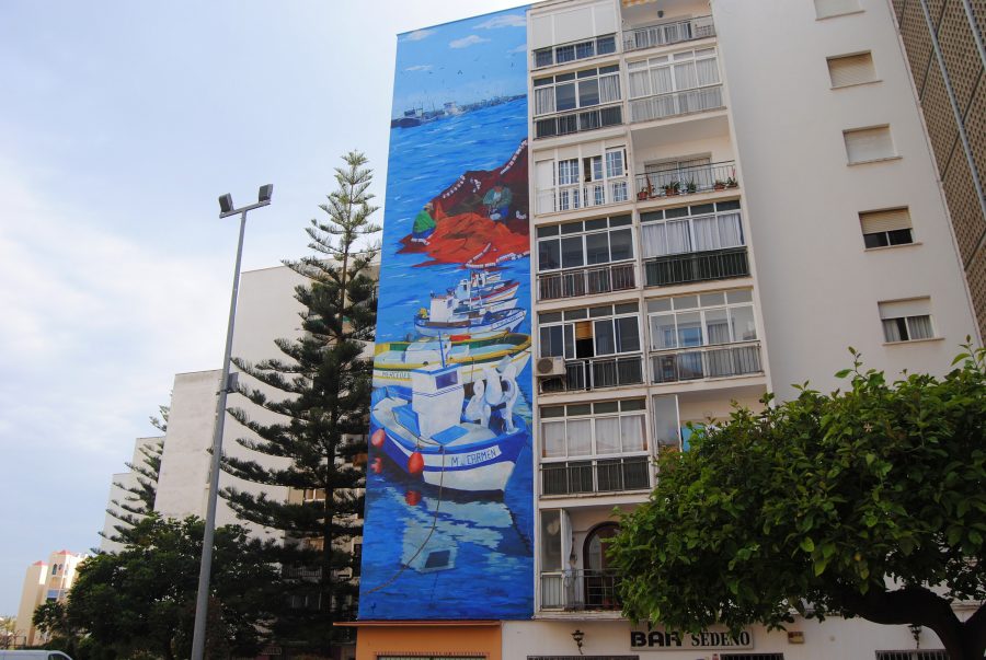 Abierto el plazo de presentación de trabajos en el II Concurso Internacional de Murales Artísticos - mural avenida san lorenzo Mural situado en prolongación avenida San Lorenzo.