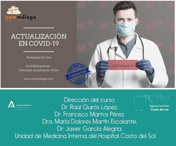 El Hospital Costa del Sol dirige un curso online 'Actualización en Covid-19' - profesionales minterna cursoactualizacionCovid19 CMM El Hospital Costa del Sol dirige un curso online 'Actualización en Covid-19' - profesionales minterna cursoactualizacionCovid19 CMM