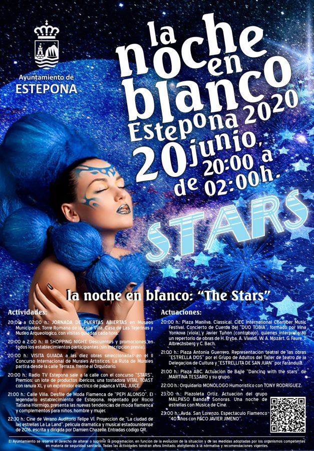 Estepona celebra su Noche en Blanco con una decena de actividades - 200620 La Noche en Blanco Cartel Estepona celebra su Noche en Blanco con una decena de actividades - 200620 La Noche en Blanco Cartel