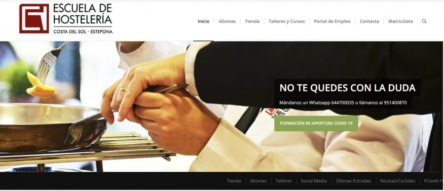 Llega el momento de inscribirse en los cursos de la Escuela de Hostelería de Estepona - Captura de pantalla 2020 06 29 a las 12.59.44 Llega el momento de inscribirse en los cursos de la Escuela de Hostelería de Estepona - Captura de pantalla 2020 06 29 a las 12.59.44