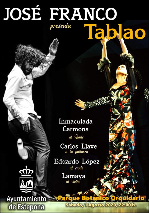 El bailaor José Franco trae su arte a Estepona - 200801 José Franco Tablao Cartel