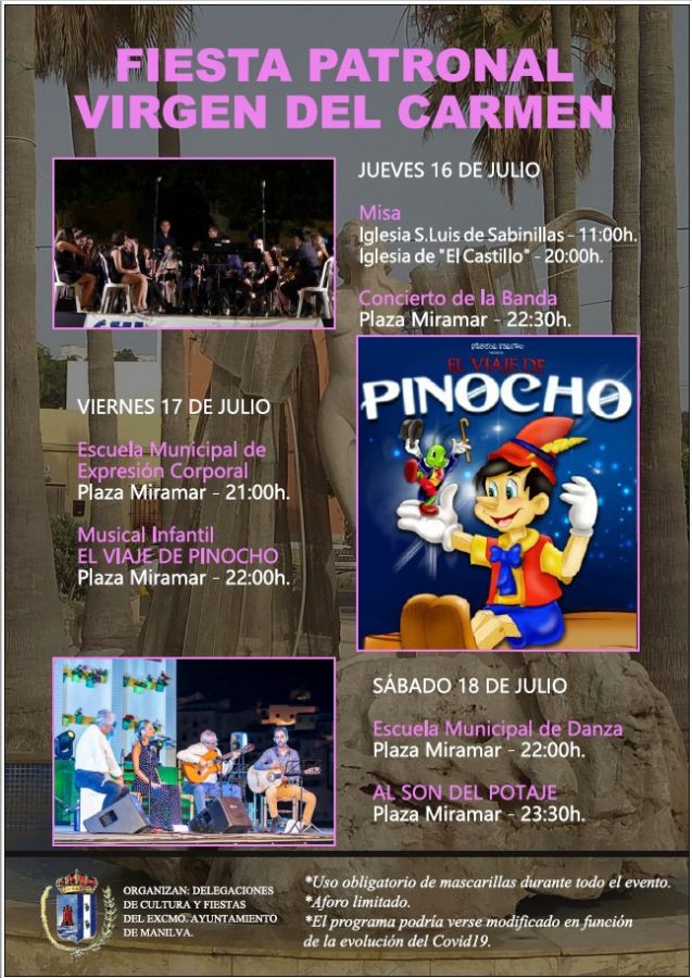 Horarios y actos de celebración de la Virgen del Carmen en Manilva - manilva 1 Horarios y actos de celebración de la Virgen del Carmen en Manilva - manilva 1