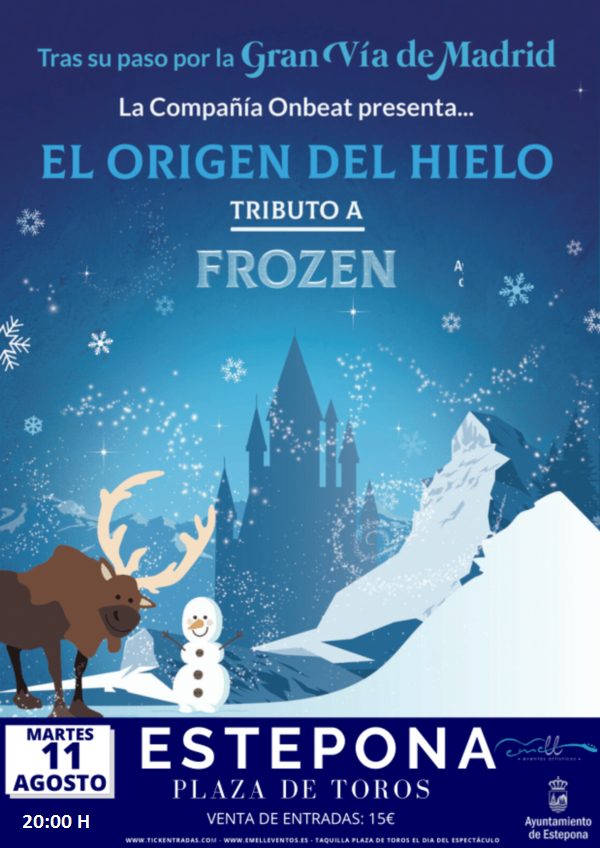 'El Origen del Hielo. Tributo a Frozen' llega a la Plaza de Toros de Estepona - 200811 cartelFrozen 1Full 600x848 1 'El Origen del Hielo. Tributo a Frozen' llega a la Plaza de Toros de Estepona - 200811 cartelFrozen 1Full 600x848 1