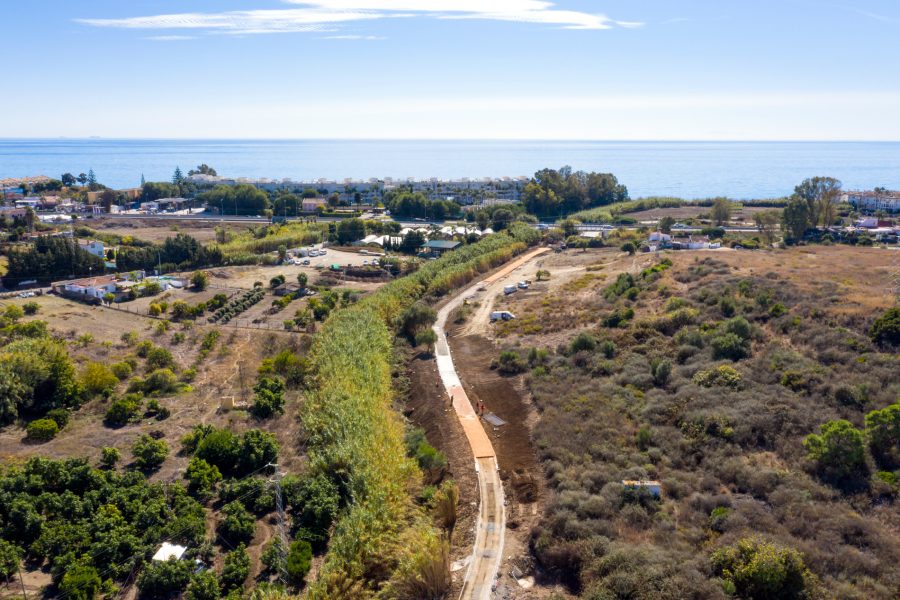 Casi acabada la obra para crear un corredor fluvial junto al arroyo Las Cañas - FOTO CORREDOR FLUVIAL Casi acabada la obra para crear un corredor fluvial junto al arroyo Las Cañas - FOTO CORREDOR FLUVIAL