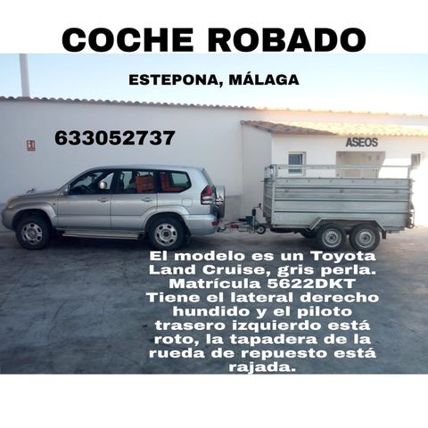 Robado un Toyota Land Cruiser en el parking Calvario en Estepona - 125178499 404233917375035 2982486345264132467 n
