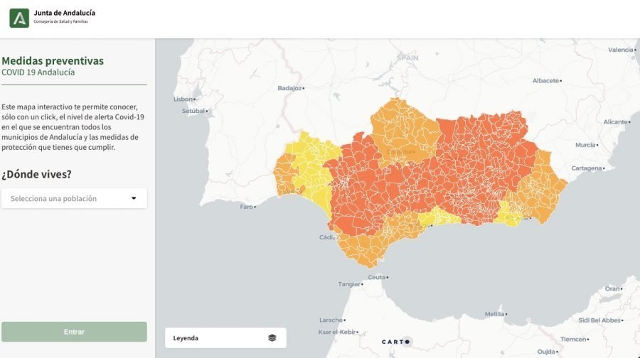 Resumen de las nuevas medidas en Andalucía: todos los municipios confinados y toque de queda a las 22:00 horas - Web mapacovid.es con informacion detallada de todos los municipios Web mapacovid.es, con información detallada de todos los municipios.