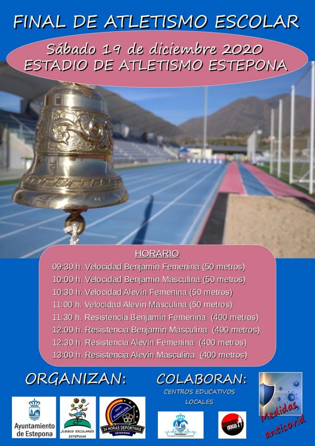 Estepona celebrará la Final de Atletismo Escolar el próximo 19 de diciembre - CARTEL FINAL ATLETISMO ESCOLAR 19 12 2020 page 0001 Estepona celebrará la Final de Atletismo Escolar el próximo 19 de diciembre - CARTEL FINAL ATLETISMO ESCOLAR 19 12 2020 page 0001
