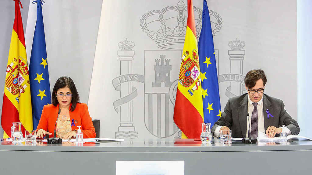 Carolina Darias, nueva ministra de Sanidad, y Miguel Iceta, en el Ministerio de Política Territorial y Función Pública - Carolina Darias, nueva ministra de Sanidad, y Miguel Iceta, en el Ministerio de Política Territorial y Función Pública -