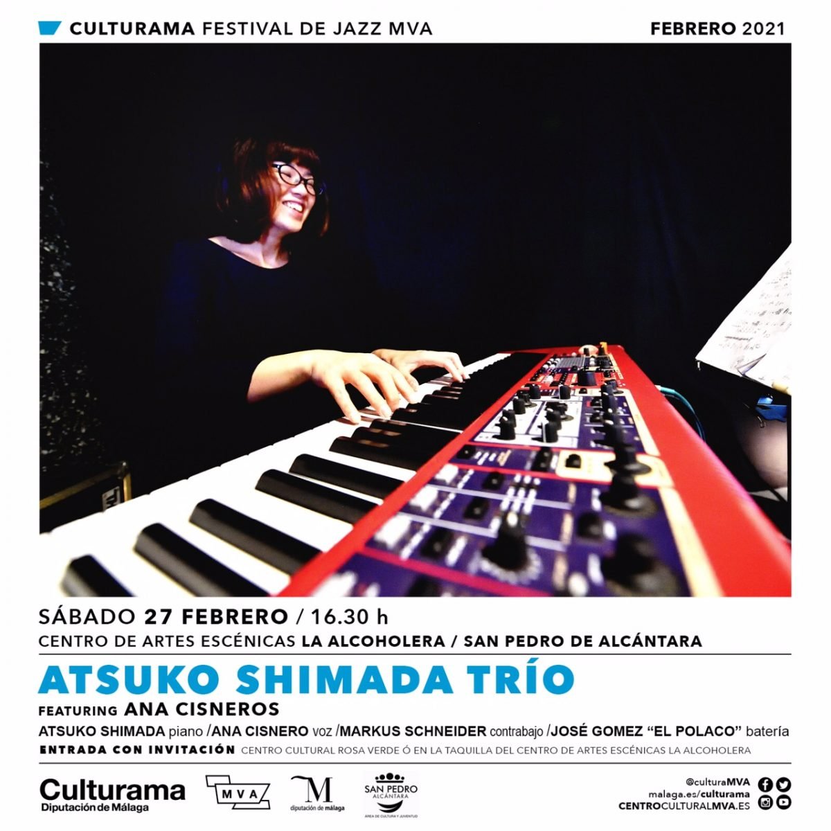 El CAE de la Alcoholera de San Pedro Alcántara celebra el Festival de Jazz MVA - 1 DIA 27 02 Atsuko Shimada Trío Featuring Ana Cisneros