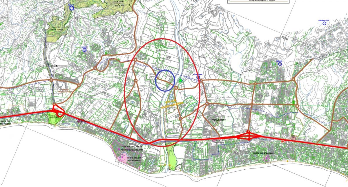 El PSOE propone un puente sobre el Guadalmansa para conectar Cancelada con varias urbanizaciones - Puente sobre rio Guadalmansa mapa puente Guadalmansa PSOE