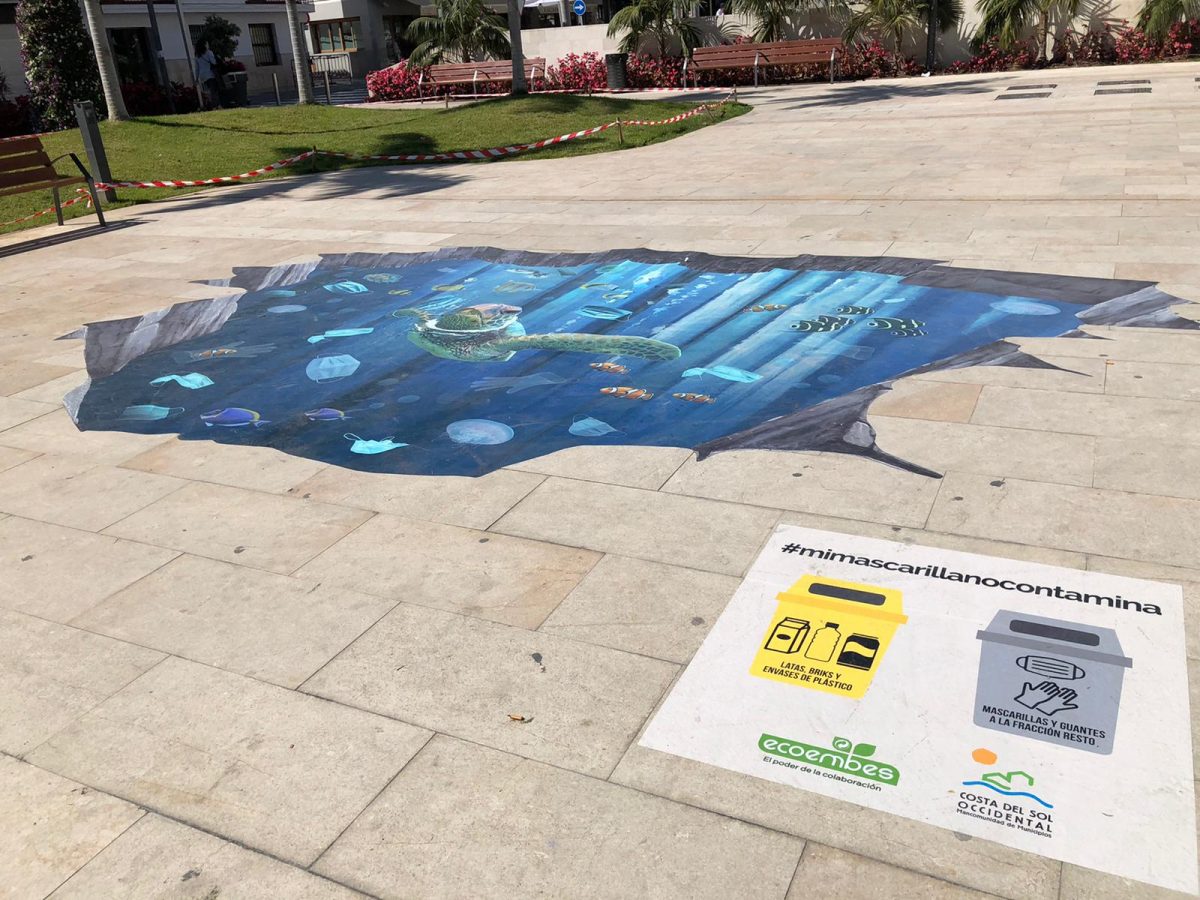La campaña de concienciación #MiMascarillaNoContamina coloca un vinilo 3D en los municipios de la Costa del Sol - WhatsApp Image 2021 03 23 at 16.43.29 La campaña de concienciación #MiMascarillaNoContamina coloca un vinilo 3D en los municipios de la Costa del Sol - WhatsApp Image 2021 03 23 at 16.43.29