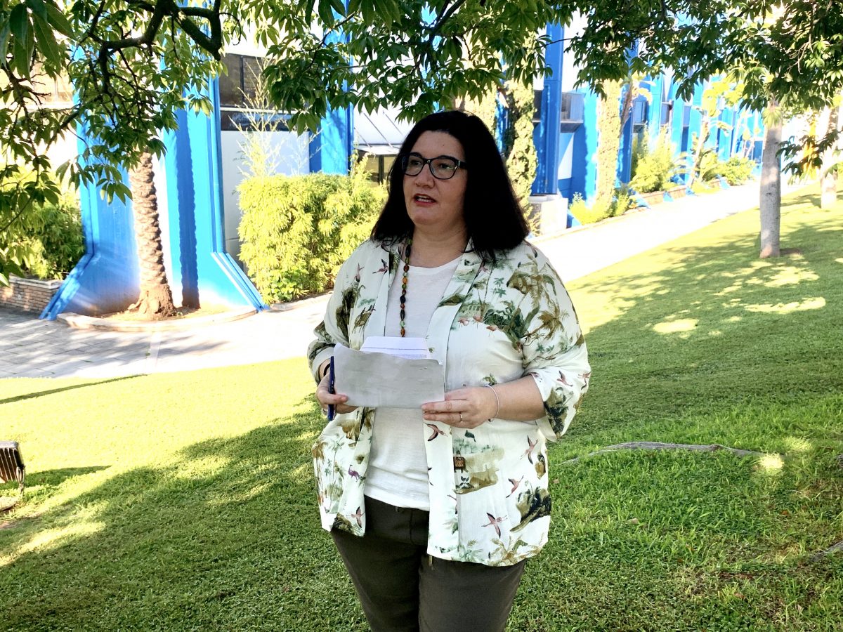 El PSOE de Marbella denuncia "la desastrosa gestión" en materia sanitaria que sufren los vecinos - IMG 4997 Secretaria general del PSOE de Marbella y concejala, Blanca Fernández.