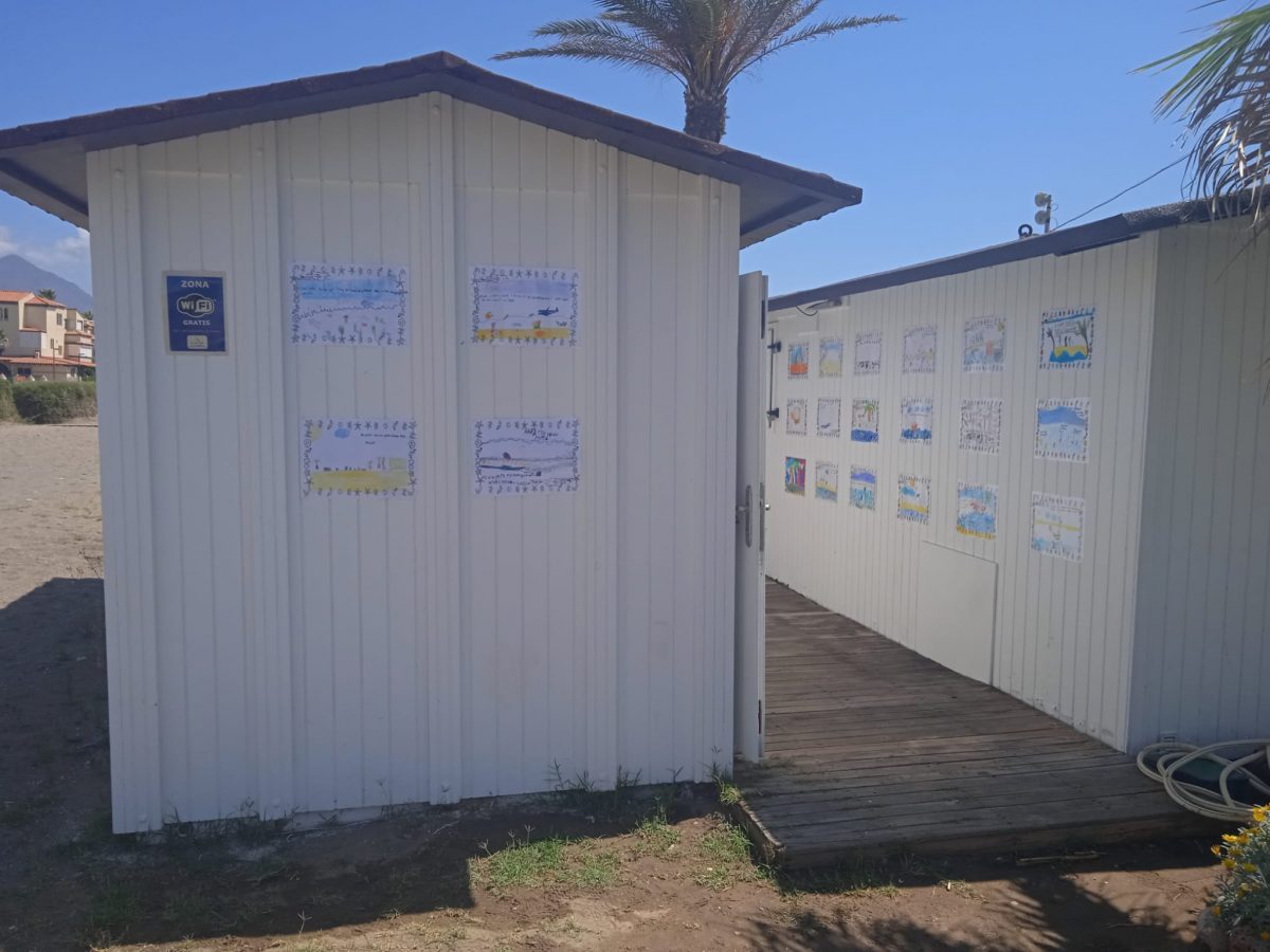 Los mensajes de los pequeños del colegio Blas Infante ya están en los módulos de las playas de Casares - 204534514 3026573207624933 8179843103454879256 n módulos playas Casares mensajes concienciación medio ambiente marino mar