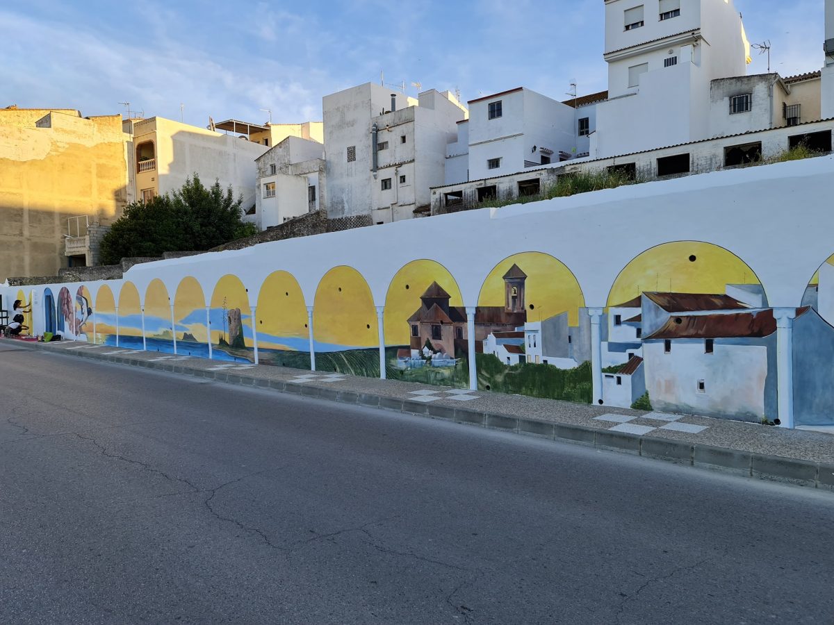 El mural de la Pedreta se inaugurará el viernes 2 de julio a las 20.30 horas - 206255191 2824170877896386 5143180205118915368 n mural Pedreta Manilva pintura María José Gil