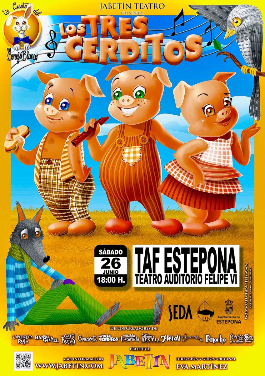 'Los Tres Cerditos' vuelven al Auditorio Felipe VI - 210626 Los tres cerditos Adaptación teatral de 'Los Tres Cerditos', en el Auditorio Felipe VI.