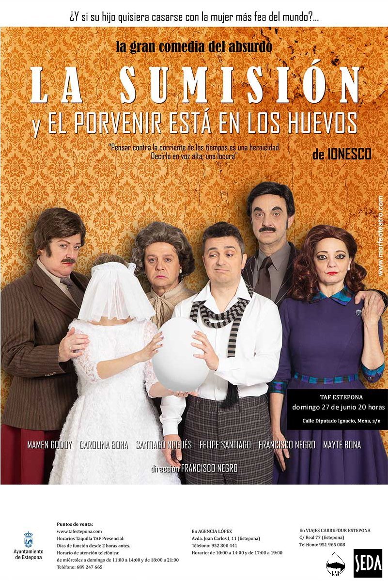 El Auditorio Felipe VI presenta ‘La sumisión y el porvenir está en los huevos’, la gran comedia del absurdo - 27 Comedia El Auditorio Felipe VI presenta ‘La sumisión y el porvenir está en los huevos’, la gran comedia del absurdo - 27 Comedia