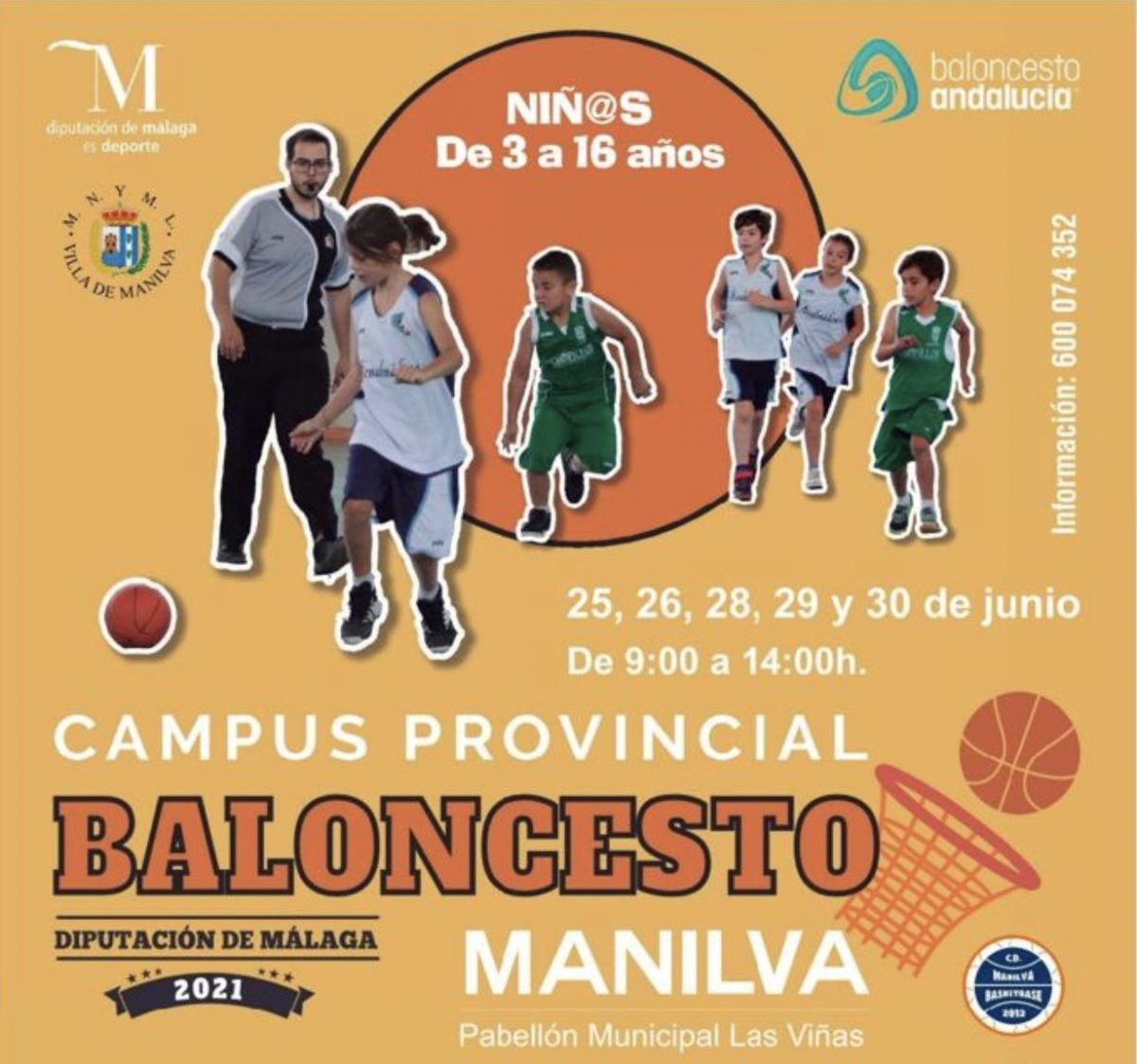 Manilva y la Diputación ponen en marcha el Campus Provincial de Baloncesto en junio - Captura de pantalla 2021 06 01 a las 21.26.04 Campus Provincial de Baloncesto en Manilva.