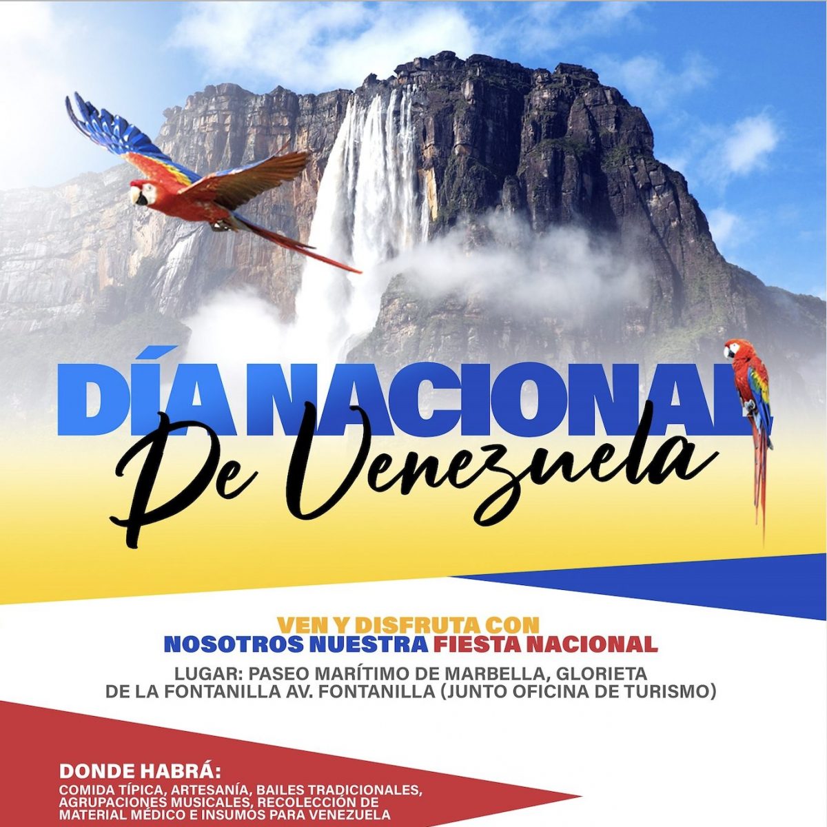 La Glorieta de La Fontanilla albergará el 3 de julio la fiesta del Día Nacional de Venezuela - Captura de pantalla 2021 06 22 a las 18.47.20 Venezuela Marbella celebración Día Nacional fiesta