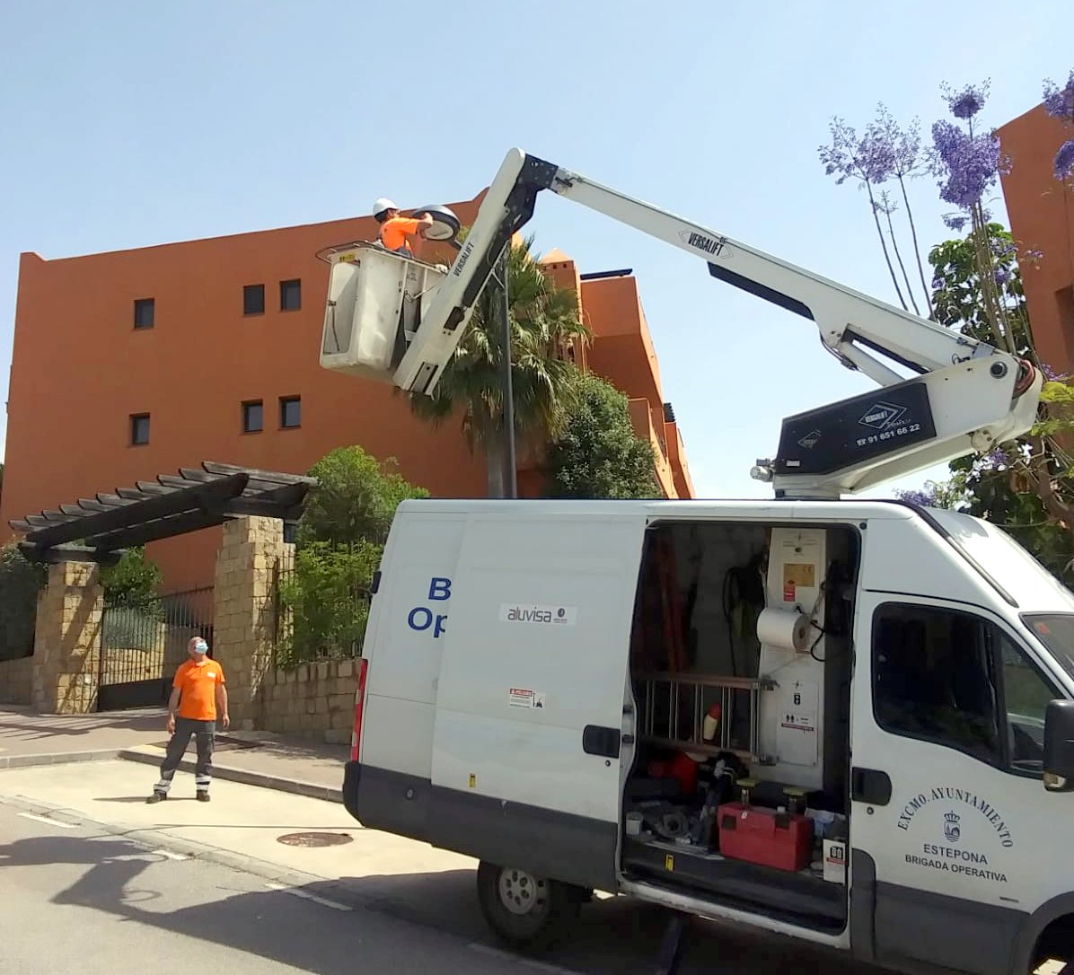 Renovación del alumbrado público en Costa Galera.