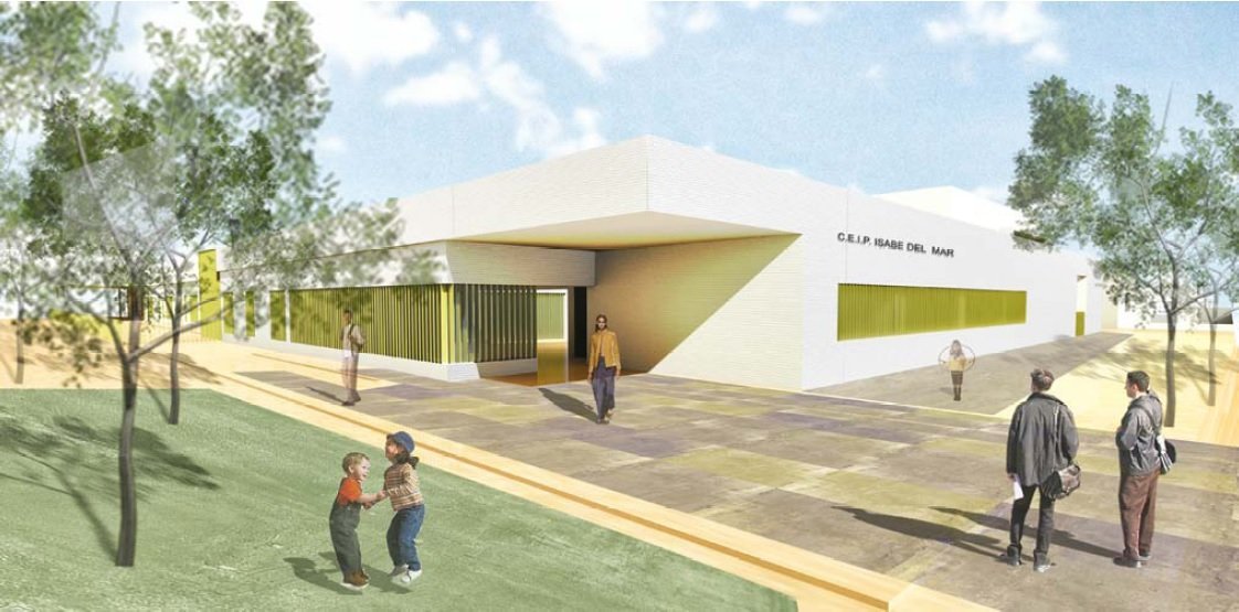La Junta saca a licitación la ampliación del colegio de Isdabe por 1,5 millones de euros - Imagen proyecto Ampliación CEIP Isdabe del Mar.