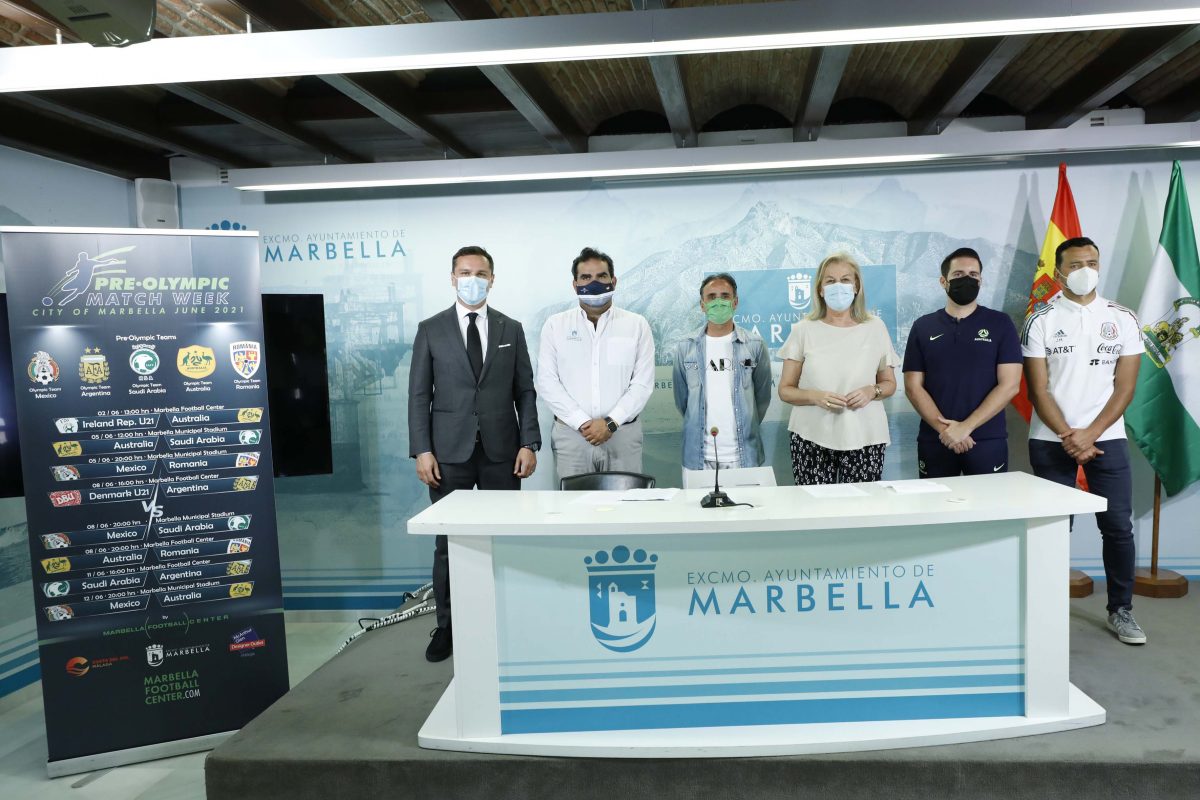 Marbella acoge la preparación de cinco selecciones nacionales que disputarán los Juegos Olímpicos de Tokio - MG 0896 1 Presentación del torneo 'Pre-Olympic Match Week'.