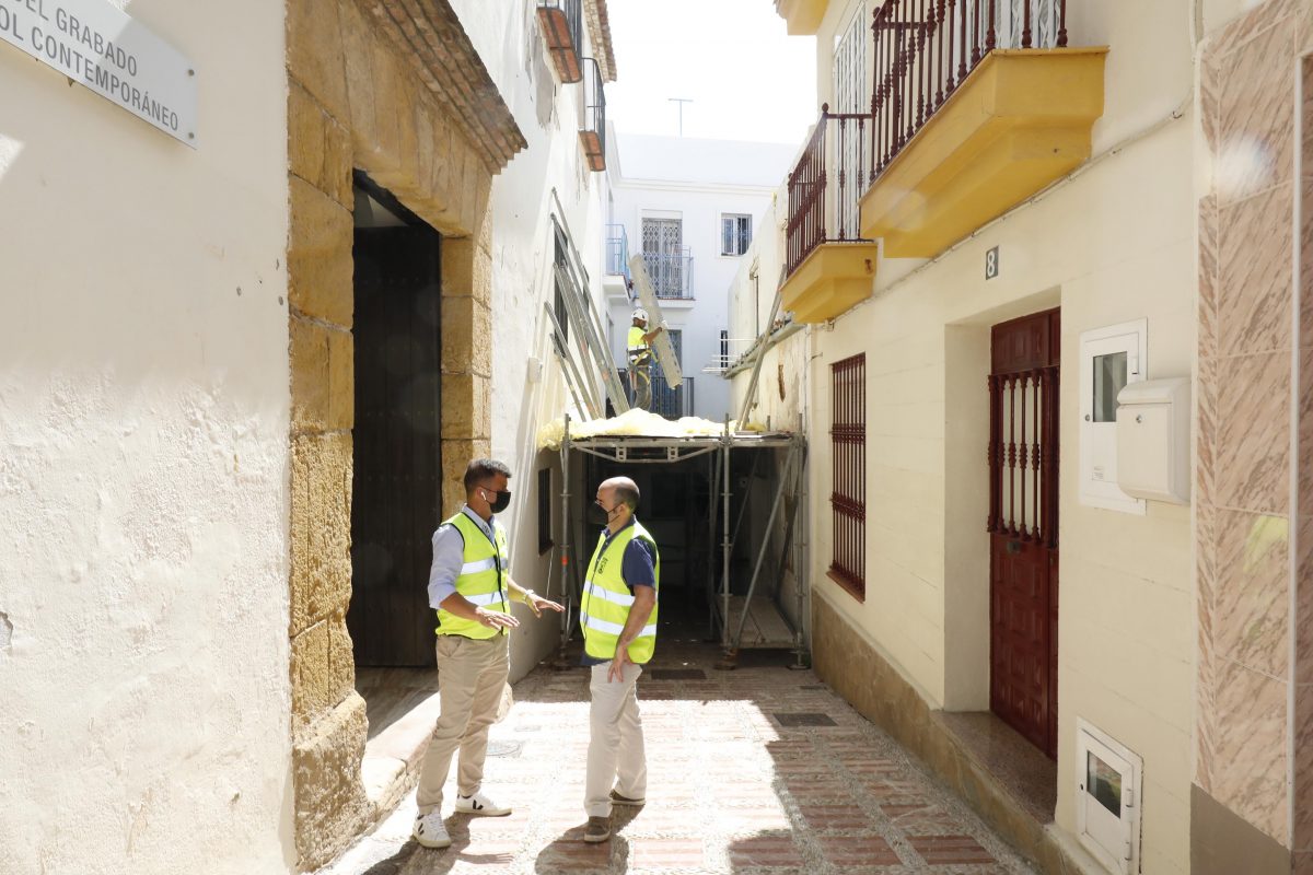 Terminan los trabajos de estabilización del edificio ubicado frente al Museo del Grabado - MG 4508 Museo Grabado Marbella obras
