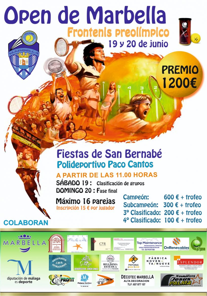 El IX Open Nacional Ciudad de Marbella de Frontenis se celebrará los días 19 y 20 de junio - WhatsApp Image 2021 06 15 at 10.55.11 Open de Marbella