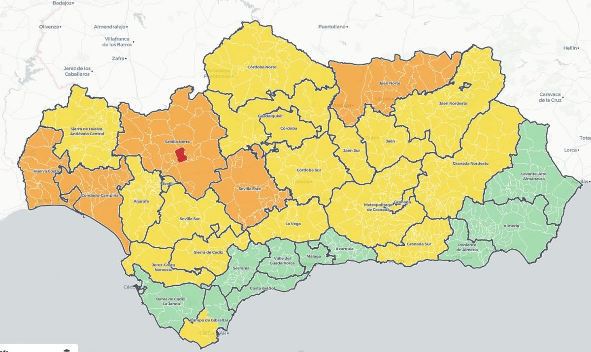 La provincia de Málaga mantiene el nivel 1 en todo su territorio y no habrá restricciones añadidas - mapacovid 1 La provincia de Málaga mantiene el nivel 1 en todo su territorio y no habrá restricciones añadidas - mapacovid 1