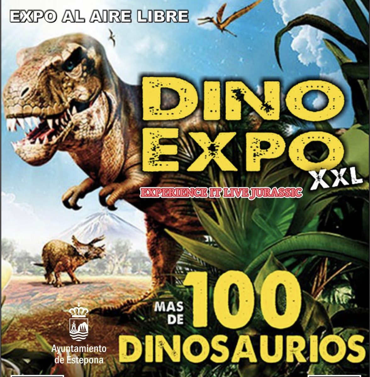 Más de 100 dinosaurios llegan al Parque de los Niños de Estepona - Captura de pantalla 2021 07 02 a las 10.56.46 Estepona dinosaurios exposición parque de los niños