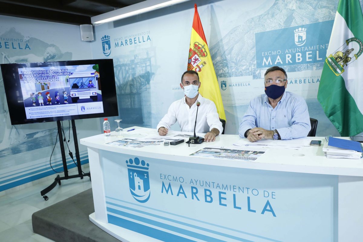 El Ayuntamiento de Marbella oferta 1.000 plazas para el transporte escolar y universitario de cara al curso 2021/22 - OTM8456 El Ayuntamiento de Marbella oferta 1.000 plazas para el transporte escolar y universitario de cara al curso 2021/22 - OTM8456