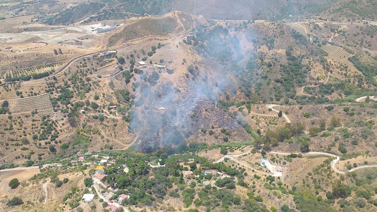 Declarado un incendio en Estepona - WhatsApp Image 2021 07 19 at 15.06.50 Fuego declarado en Estepona.