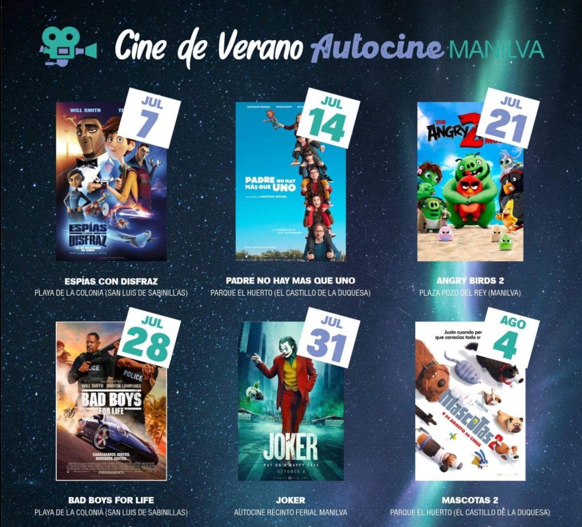 Esta noche vuelve el cine de verano a Manilva con 'Angry Birds' - cine de verano Manilva Cartel cine de verano Manilva