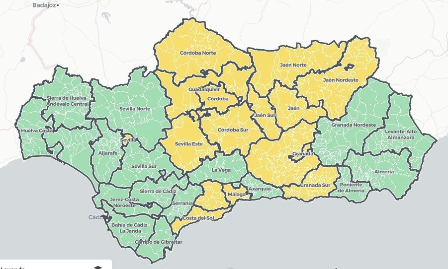 El Comité Territorial eleva a Nivel 2 la alerta sanitaria en la Costa del Sol - mapa covid El Comité Territorial eleva a Nivel 2 la alerta sanitaria en la Costa del Sol - mapa covid