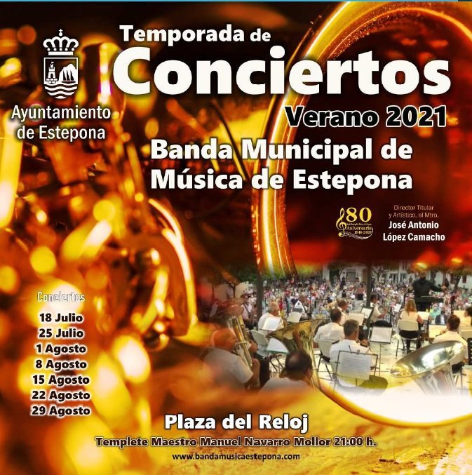 La Banda Municipal de Estepona emocionará al son de Whitney Houston, Queen y el Dúo Dinámico - 210718 Conciertos BME 2 La Banda Municipal de Estepona emocionará al son de Whitney Houston, Queen y el Dúo Dinámico - 210718 Conciertos BME 2