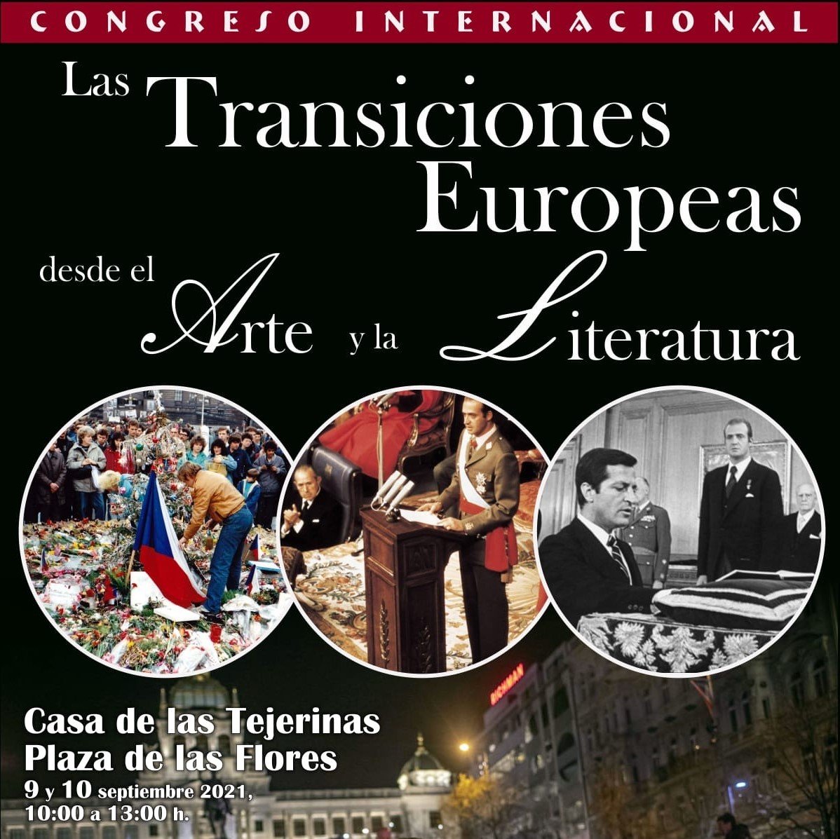 El Congreso Internacional ‘Las Transiciones Europeas desde el Arte y la Literatura’ será acogido por Estepona - Cartel Congreso Internacional Transiciones Cartel Congreso Internacional Transiciones