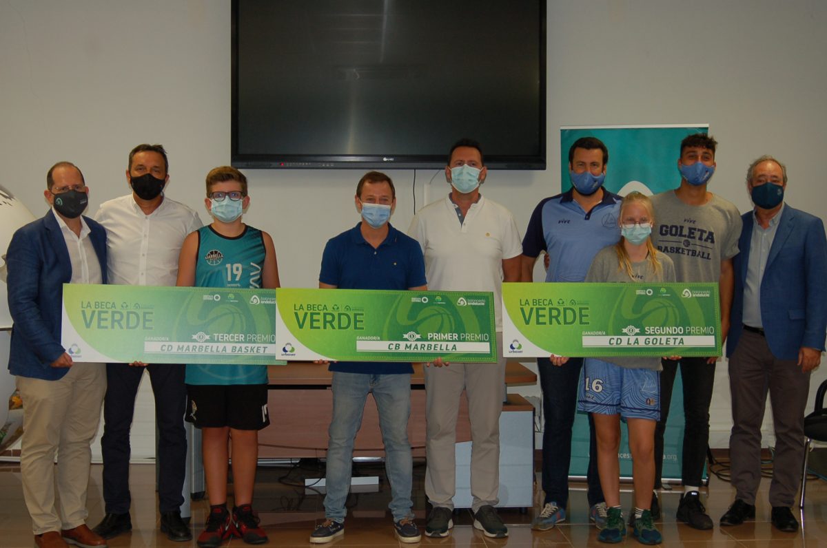 CB Marbella, CD La Goleta y CD Marbella Basket reciben las Becas Verdes de Urbaser - Premiados Becas Verdes Premiados Becas Verdes.