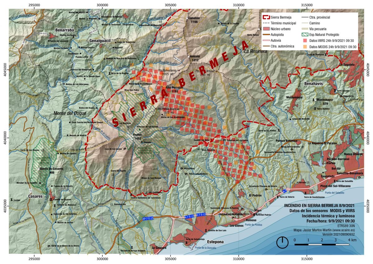 Aumentan a 500 los desalojados por el incendio, y a 29 los aviones y helicópteros que participan en la extinción - mapa incendio Aumentan a 500 los desalojados por el incendio, y a 29 los aviones y helicópteros que participan en la extinción - mapa incendio