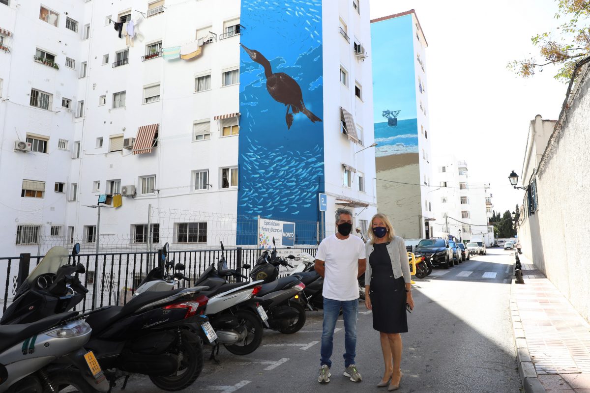 Cuatro murales de inspiración marinera decoran la barriada 'Plaza de Toros' de Marbella - 0H3A9213 Cuatro murales de inspiración marinera decoran la barriada 'Plaza de Toros' de Marbella - 0H3A9213