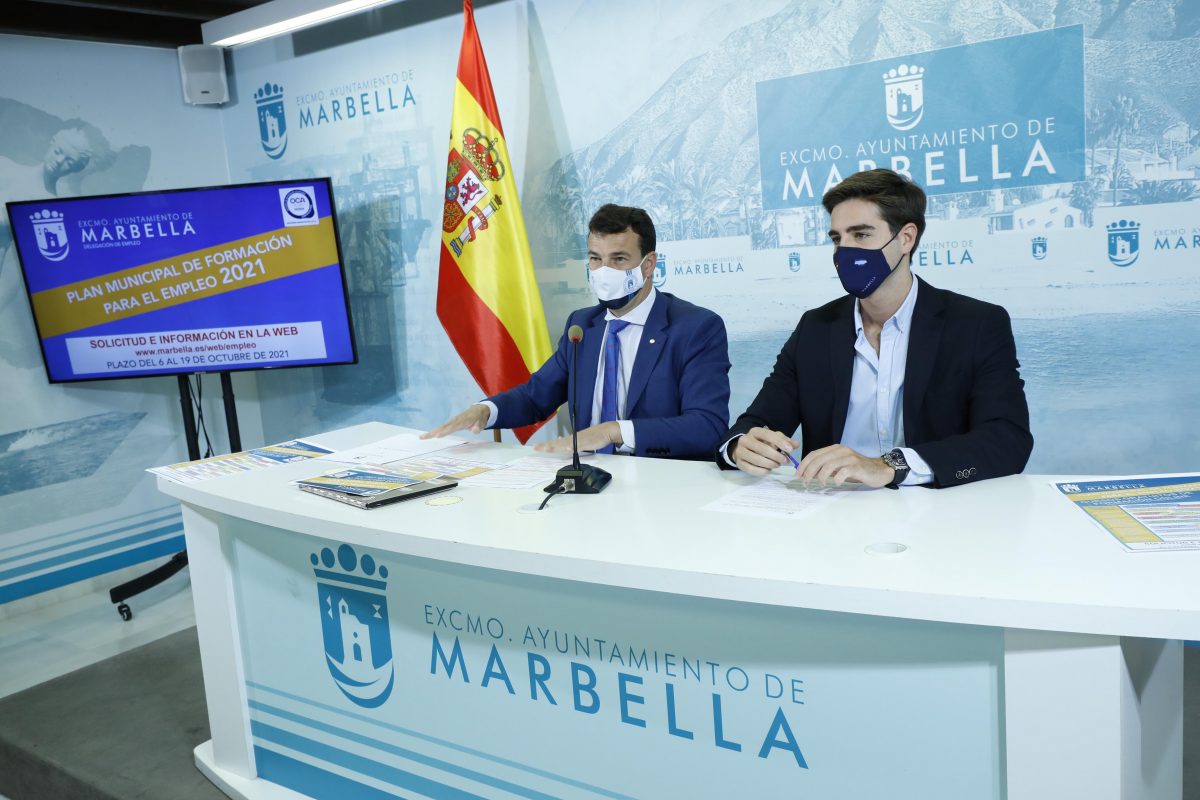 Marbella ofrece 960 plazas gratuitas para 24 especialidades en el Plan de Formación Online - OTM2155 Presentación del Plan de Formación 2021.