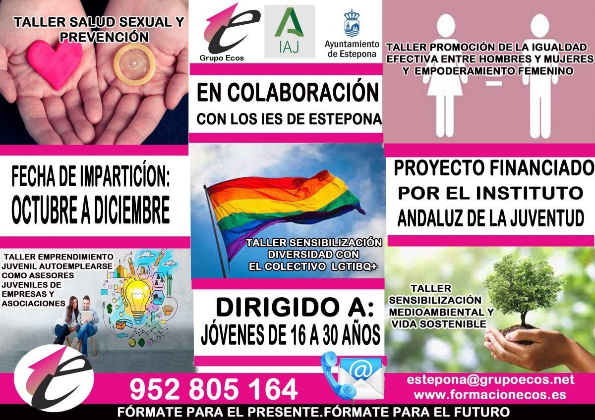 Los institutos esteponeros aprenden sobre Diversidad y emprendimiento juvenil - talleres IAJ