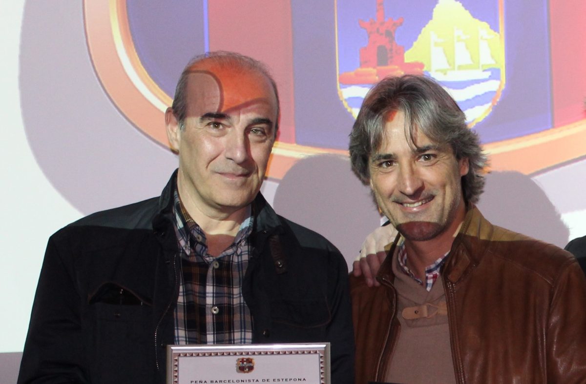 Andrés Guerrero, nuevo presidente de la Peña Barcelonista de Estepona - Andres y Almagro