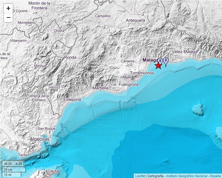 Detectado un terremoto de 2,6 grados en Rincón de la Victoria - terremoto Detectado un terremoto de 2,6 grados en Rincón de la Victoria - terremoto