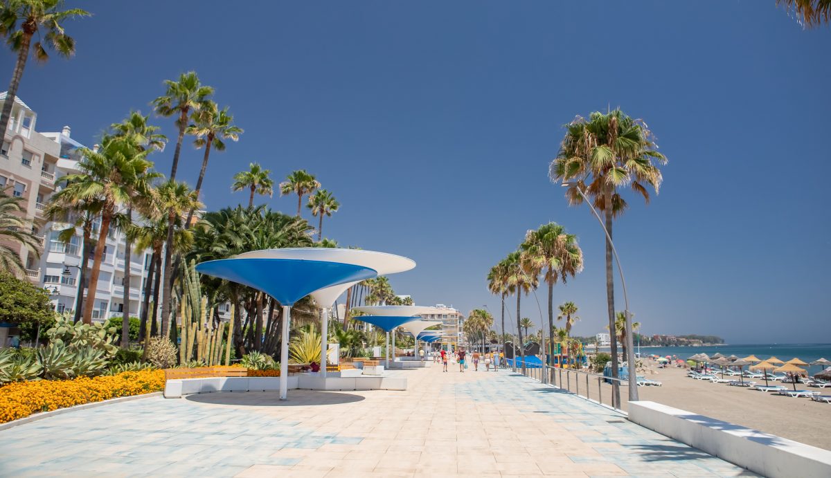 Paseo Marítimo de Estepona remodelado.