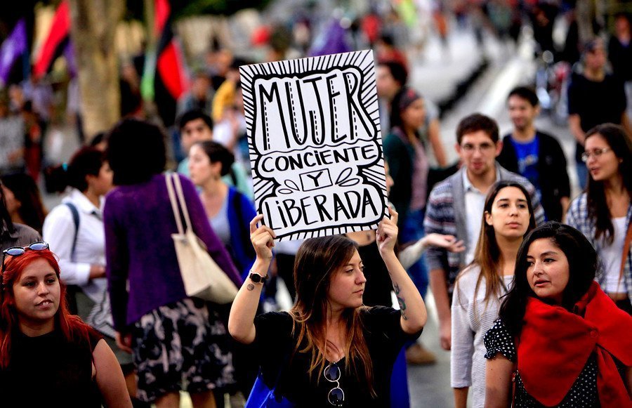 Marcha Día de la Mujer. Archivo