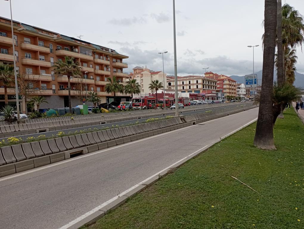 Accidente de tráfico en Sabinillas.