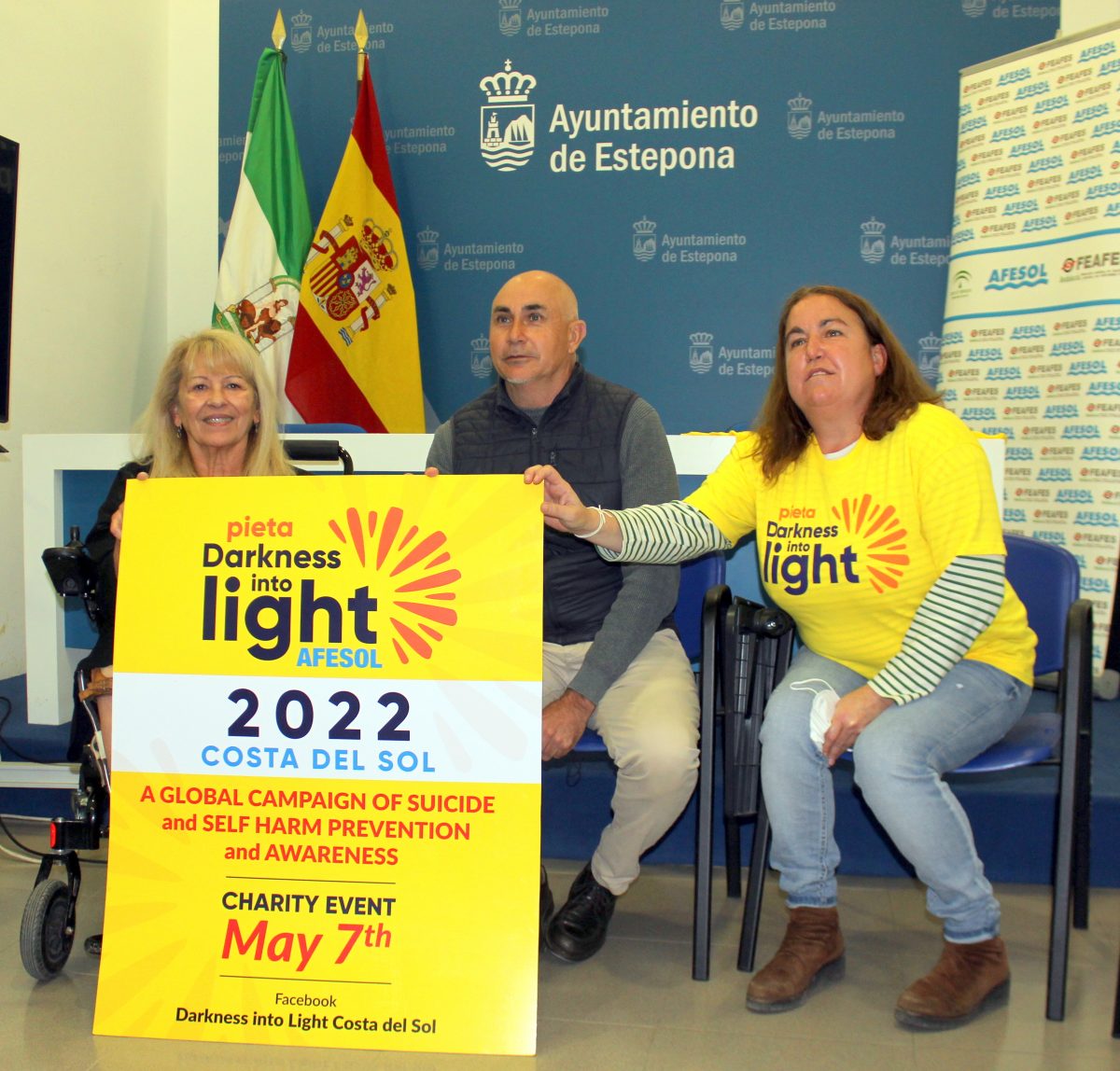 Estepona se pone en marcha para la sensibilización y prevención del suicidio - Foto Carrera Dark 'Darkness into Light' en Estepona.
