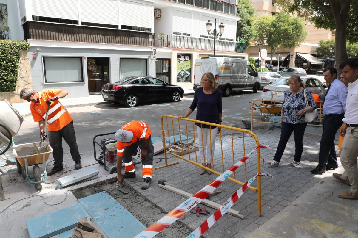 El plan de revitalización del centro de Marbella asciende a 200.000 euros y con un plazo de más de dos meses - 0H3A9842 Obras de mejora en el centro de Marbella.