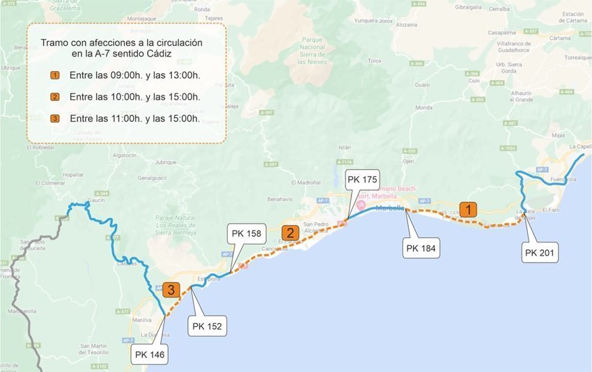 La vuelta ciclista femenina pasa este jueves por la Costa del Sol y puede aumentar las retenciones en la A7 - Sin titulo La vuelta ciclista femenina pasa este jueves por la Costa del Sol y puede aumentar las retenciones en la A7 - Sin titulo