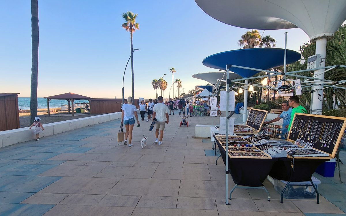 Mercadillo de verano en Estepona.